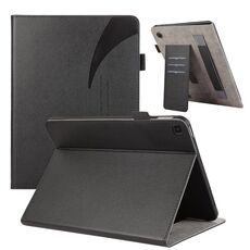 Custodia per tablet in pelle con ventosa per Samsung Galaxy Tab S5e T720 (nero)