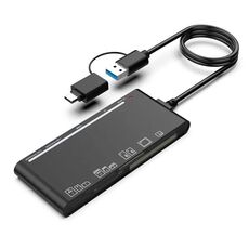 CR7 USB3.0 + Lettore di schede multifunzione Type-C Scheda CF / XD / MS / SD / TF 7 in 1