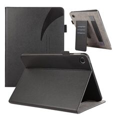 Per OPPO Pad Air Litchi Texture Custodia per tablet in pelle con ventosa (nera)