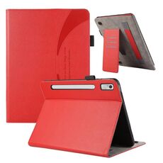 Custodia per tablet in pelle con ventosa per Lenovo Pad Pro 11.2 2022 (rosso)