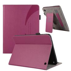 Custodia per tablet in pelle con ventosa per Amazon Kindle Fire HD10/HD10 Plus 2021 (viola)