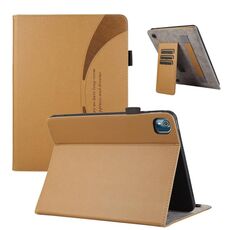 Custodia per tablet in pelle Sucker per Nokia T10 8.0 Litchi Texture (marrone)