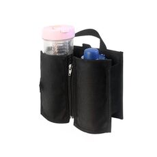 Valigia da viaggio portatile pieghevole portabicchieri portatile (nero)