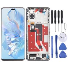 Per Honor 80 Pro Display LCD originale digitalizzatore assemblaggio completo con cornice (nero)