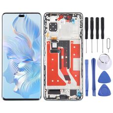 Per Honor 80 Pro Display LCD originale digitalizzatore assemblaggio completo con cornice (verde)