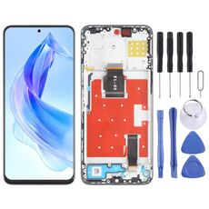 Per Honor X50i Schermo LCD originale digitalizzatore assemblaggio completo con cornice (Argento)