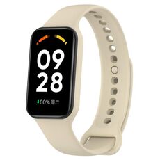 Per Xiaomi Mi Band 8 cinturino in silicone integrato attivo in tinta unita (colore Starlight)