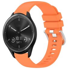 Per cinturino in silicone con fibbia in argento lucido Garmin Vivomove Sport (arancione)