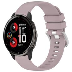 Per cinturino in silicone con fibbia argento lucido Garmin Venu 2 Plus (viola)
