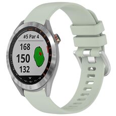 Per cinturino in silicone con fibbia argento lucido Garmin Approach S40 Liquid (verde)