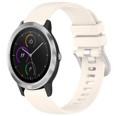 Per Garmin Vivomove3 / Garminmove3 cinturino in silicone con fibbia argento lucido liquido (Starlight)