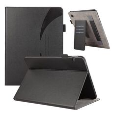 Custodia per tablet in pelle con texture litchi per Huawei MediaPad T5 (nera)