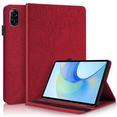 Custodia per tablet in pelle goffrata serie Tree Life per Honor Pad X9 / X8 Pro (rosso)