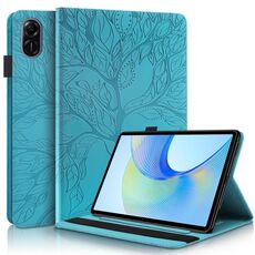 Custodia per tablet in pelle goffrata serie Tree Life per Honor Pad X9 / X8 Pro (blu lago)