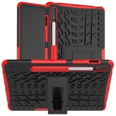 Custodia in TPU con texture per pneumatici Samsung Galaxy Tab S9 + custodia per tablet PC (rossa)
