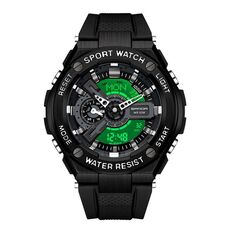 Orologio sportivo impermeabile SANDA 3132 da uomo (nero bianco)