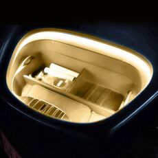 Per la striscia di luce ambientale LED per bagagliaio anteriore Tesla, dimensioni: per modello S 21-23 (bianco caldo)