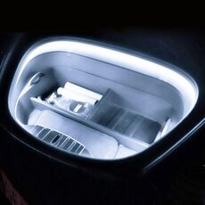 Per la striscia di luce ambientale LED per bagagliaio anteriore Tesla, dimensioni: per 18-20 modello 3 (luce bianca)