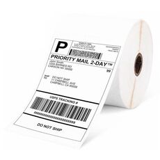 Carta termica per etichette adesive da 500 fogli 4×6 pollici per Phomemo PM-246S / PM-241BT / D520BT, stile: carta in rotolo bianca