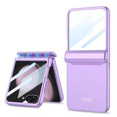 Custodia per telefono pieghevole integrata a copertura totale GKK per Samsung Galaxy Z Flip5 (viola)