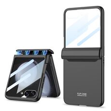Per Samsung Galaxy Z Flip5 GKK Custodia per telefono pieghevole a copertura totale integrata (nera)