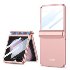 Custodia per telefono pieghevole integrata a copertura totale GKK per Samsung Galaxy Z Flip5 (rosa)