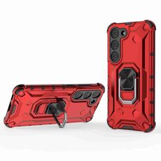 Custodia per telefono con supporto ad anello per Samsung Galaxy S23 5G Ice Armor Series (bianco)