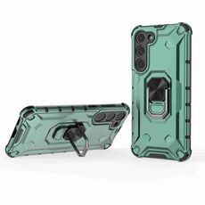 Custodia per telefono con supporto ad anello per Samsung Galaxy S23+ 5G Ice Armor Series (verde)