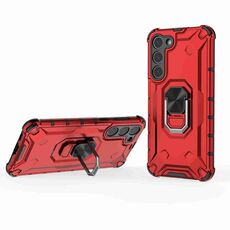 Custodia per telefono con supporto ad anello per Samsung Galaxy S23+ 5G Ice Armor Series (bianco)