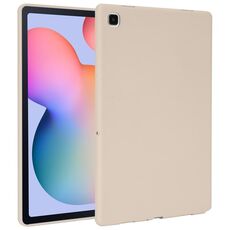 Custodia per tablet in TPU delicata sulla pelle per Samsung Galaxy Tab S6 Lite P610 con olio spray (bianco latte)