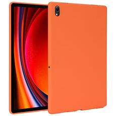 Per Samsung Galaxy Tab S9 Custodia per tablet in TPU delicata sulla pelle con spray all'olio (arancione)