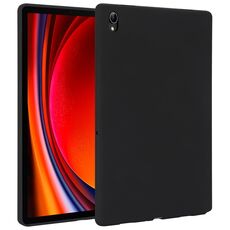 Per Samsung Galaxy Tab S9 Custodia per tablet in TPU delicata sulla pelle con spray all'olio (nera)