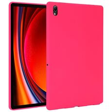Per Samsung Galaxy Tab S9 Custodia per tablet in TPU delicata sulla pelle con spray all'olio (rosa rossa)