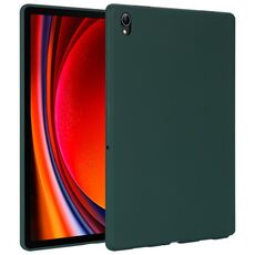 Per Samsung Galaxy Tab S9 Custodia per tablet in TPU delicata sulla pelle con spray all'olio (verde intenso)