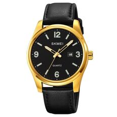 SKMEI 2067 Orologio da polso digitale al quarzo impermeabile da uomo stile business casual da esterno 50M (oro)
