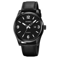 SKMEI 2067 Orologio da polso digitale al quarzo impermeabile da uomo stile business casual da esterno 50M (nero)
