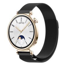 Per Huawei Watch GT4 41mm cinturino in maglia di acciaio magnetico Milano (nero)
