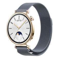 Per Huawei Watch GT4 41mm cinturino in maglia di acciaio magnetico Milano (grigio)