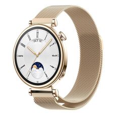 Per Huawei Watch GT4 41mm Cinturino in maglia di acciaio magnetico Milano (Champagne)