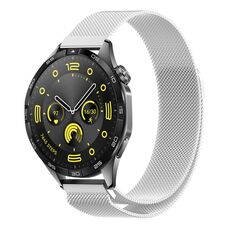 Per Huawei Watch GT4 46mm cinturino in maglia di acciaio magnetico Milano (argento)