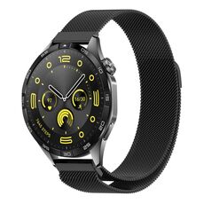 Per Huawei Watch GT4 46mm cinturino in maglia di acciaio magnetico Milano (nero)