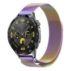 Per Huawei Watch GT4 46mm cinturino in maglia di acciaio magnetico Milano (colorato)