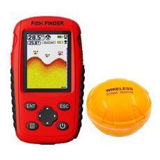 FF998 Rilevatore di pescatori ad ultrasuoni wireless per sonar, rilevatore di pesca subacquea visiva HD