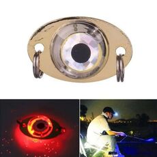 Esca per pesci in metallo incandescente con esca subacquea a LED da 3,8 G (rosso)