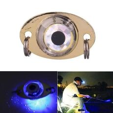 Esca per pesci in metallo incandescente con esca subacquea a LED da 3,8 G (blu)