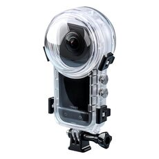 Custodia subacquea sigillata impermeabile per fotocamera Insta360 X3 da 50 m (trasparente)