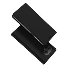 Custodia per telefono in pelle flip per Fairphone 5 DUX DUCIS Skin Pro Series (nera)