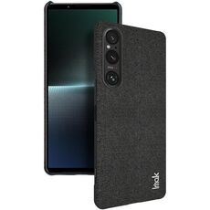 Per Sony Xperia 1 V serie imak Ruiyi Texture in tessuto PU + custodia per telefono PC (nera)
