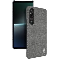 Per Sony Xperia 1 V serie imak Ruiyi Texture in tessuto PU + custodia per PC (grigio scuro)