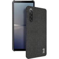 Per Sony Xperia 10 V serie imak Ruiyi Texture in tessuto PU + custodia per telefono PC (nera)